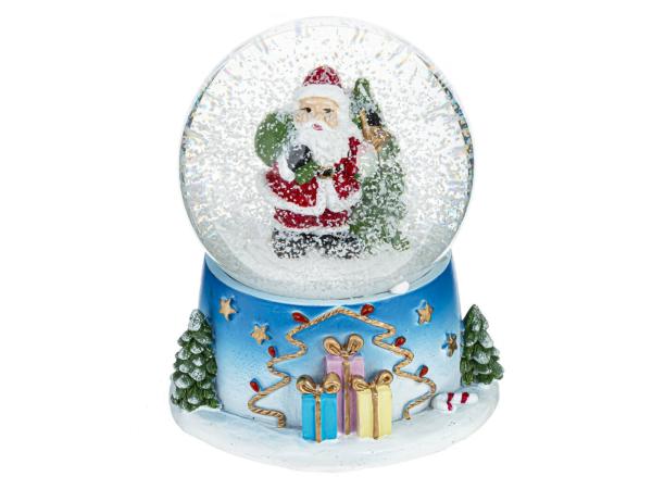 Шар со снегом "Дед Мороз/Снеговик" 7,5х8,8 см