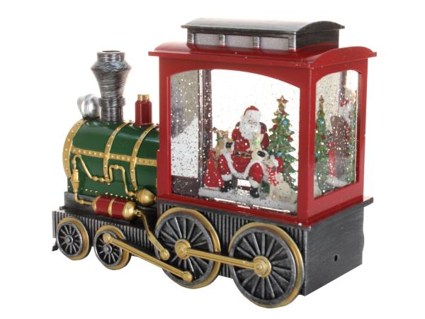Фонарь светодиодный "Новогодний паровоз" 28х18 см