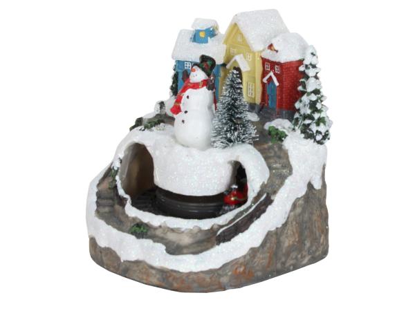 Новогодняя композиция "Снеговик"