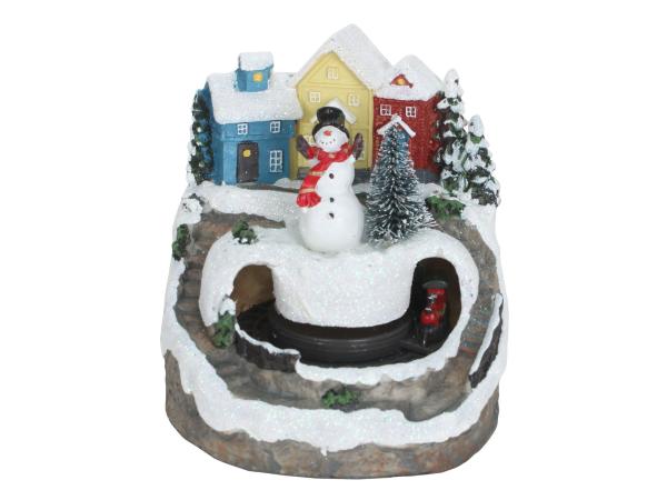 Новогодняя композиция "Снеговик"