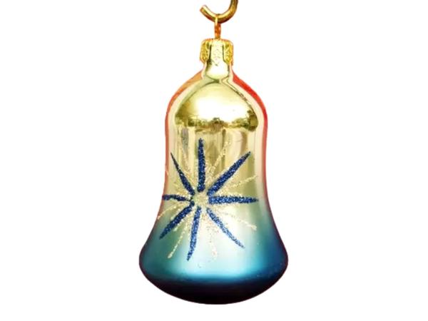 Ёлочная игрушка "Колокольчик Искорка" 10 см