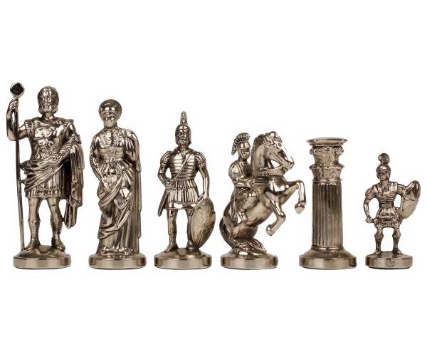 Шахматы "Греко-Романский Период" 28х28 см. коллекция Manopoulos, Греция, дерево плюс бронза