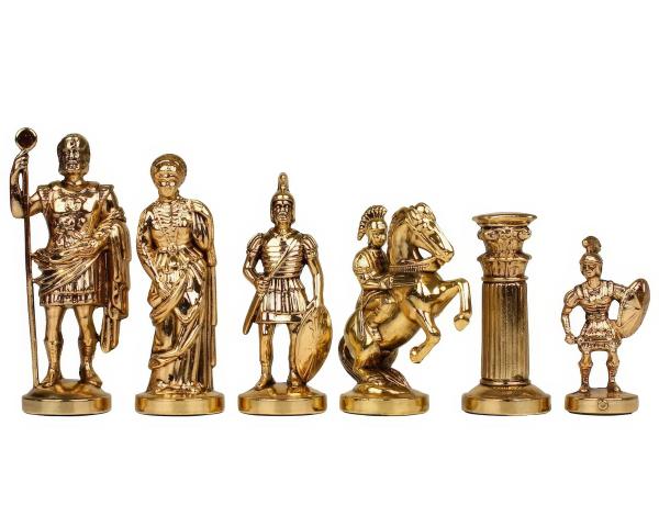 Шахматы "Греко-Романский Период" 28х28 см. коллекция Manopoulos, Греция, дерево плюс бронза