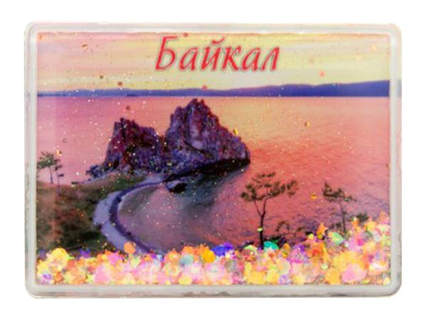Магнит с блестками "Байкал"