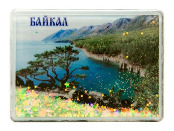 Магнит с блестками "Байкал"
