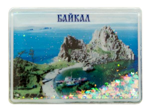 Магнит с блестками "Байкал"