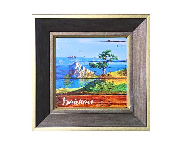 Панно "Байкал Бурхан" 12*12 см