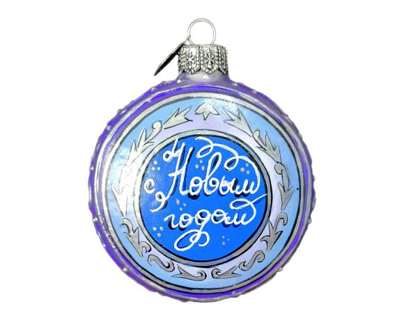 Елочное украшение Коломеев, медальон Внучка Снегурочка, 80 мм