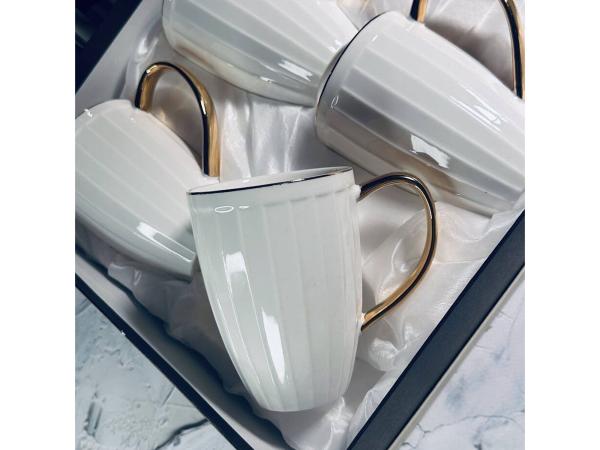Набор кружек 350 мл 6 штук Marzipan Grey