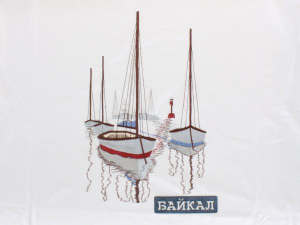 Футболка "Парусник Байкал" р-р 44-62