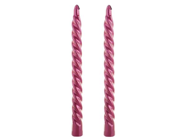 Свеча витая 25 см 2 шт брусника