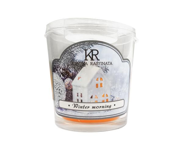 Свеча в стакане с крышкой 250 мл mix ароматизированная