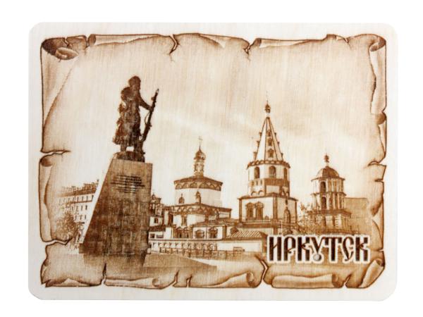 Магнит Иркутск. Памятник Похабову. 6*8 см