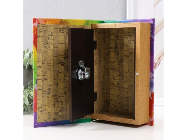 Шкатулка книга-сейф Портрет девушки, 21*13*5 см