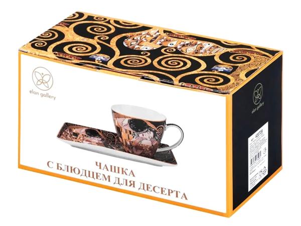 Чайная пара "Поцелуй на черном" 250 мл