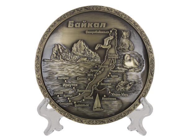 Тарелка рельефная "Байкал" 10 см