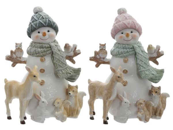 Фигурка "Снеговик" h16 см