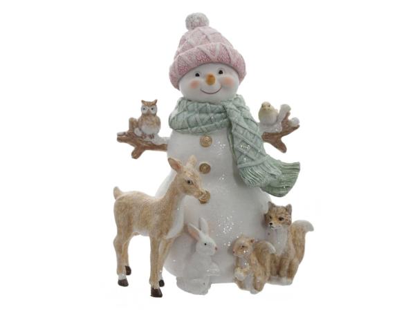 Фигурка "Снеговик" h16 см