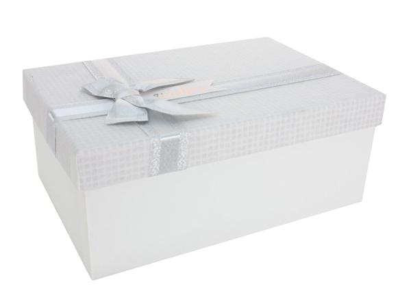 Коробка подарочная 19х12х6,5 см белый