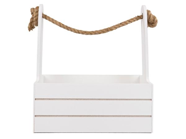 Корзина (дерево) 25*15*30 см, белый