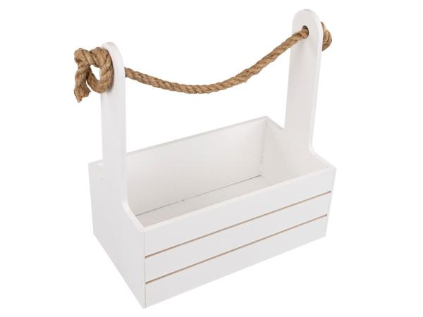 Корзина (дерево) 25*15*30 см, белый