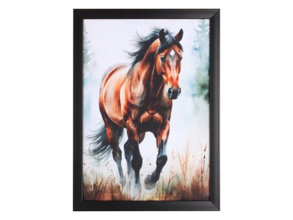 Картина "Конь в поле" 30*21