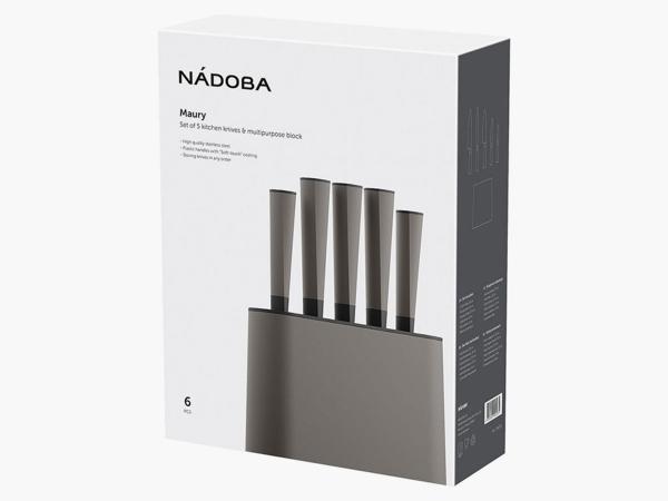 Набор ножей Nadoba 5 пр MAURY в подставке