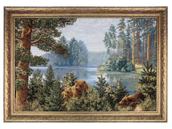 Гобелен " Бор на озере" 75*50 см