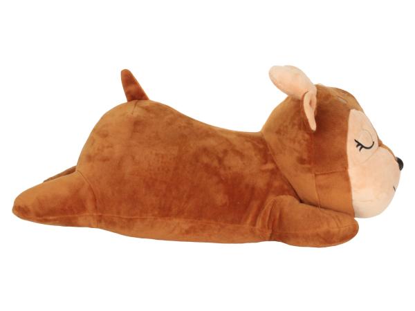 Подушка-валик 51х22 см "Оленёнок" плюш, халлофайбер