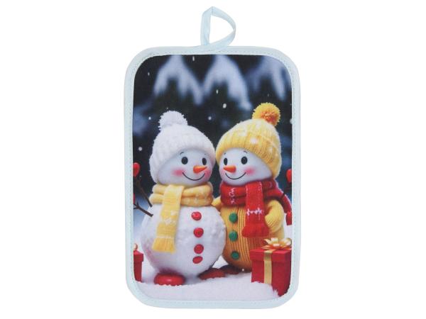 Прихватка 22х15 см "Снеговички"