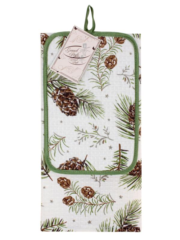 Набор: полотенце 35х60 прихватка 14х22 "Мостовая" хлопок