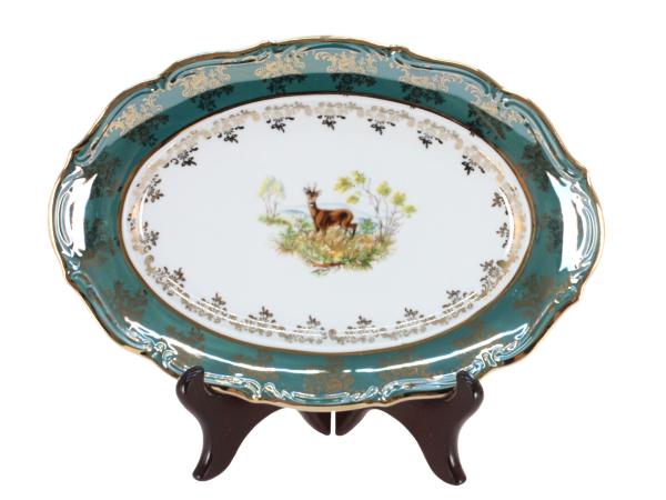 Столовый сервиз Охота зеленая 6/22 Мария-Тереза