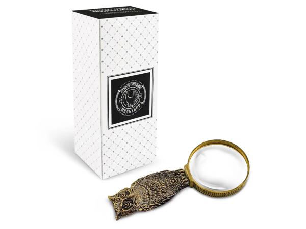 Лупа "Сова" латунь с чернением 20 см