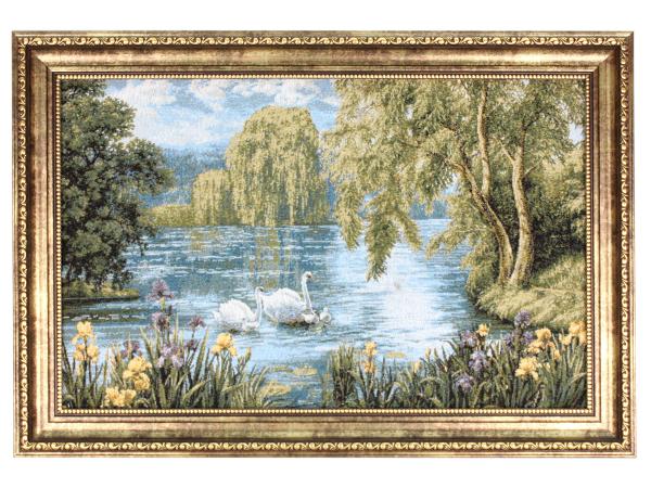 Гобелен "Лебединая семья" 50*35 см