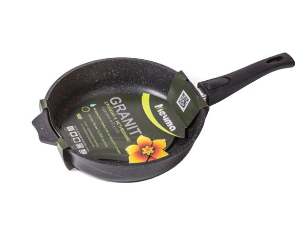 Сковорода Гранит black 20 см съемная ручка