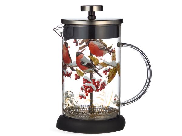 Френч-пресс "Снегири" 600 мл