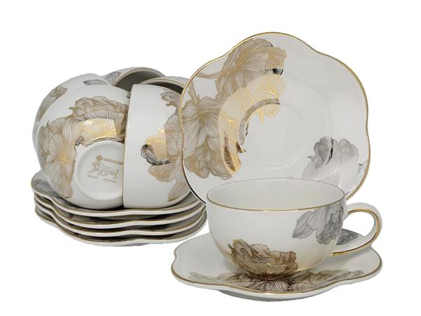 Чайный набор 6 персон 12 предметов "Миллениум"