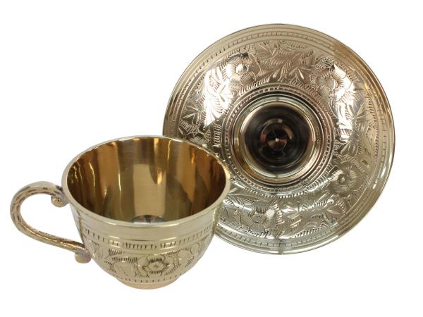 Чайная пара BRASS CHUNIYA JALI h 11,5 см 120 мл