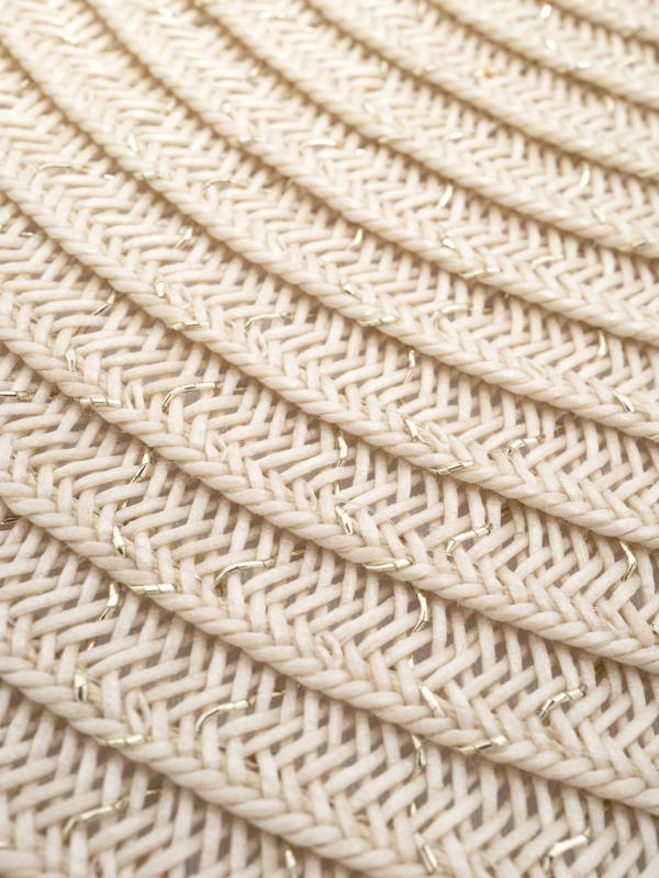 Салфетка круглая d38 см молочно-бежевая "Matera"