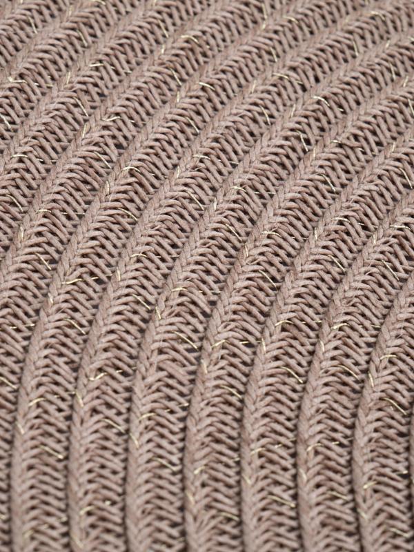 Салфетка круглая d38 см песочно-коричневая "Matera"