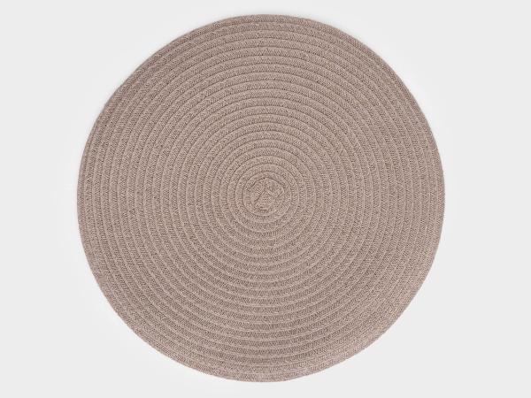 Салфетка круглая d38 см песочно-коричневая "Matera"