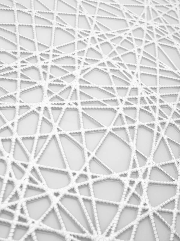 Салфетка круглая d38 см серебристая "Postano"