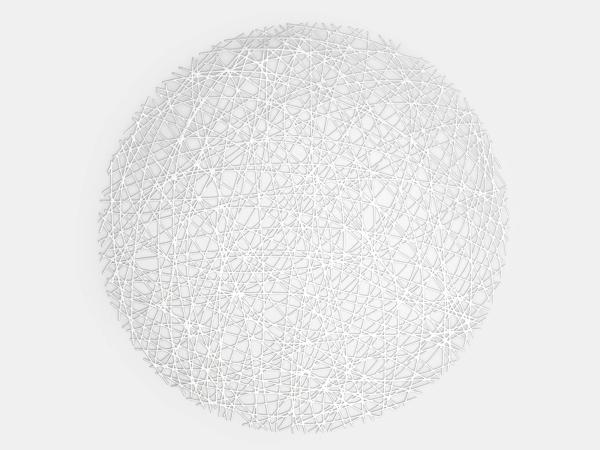 Салфетка круглая d38 см серебристая "Postano"