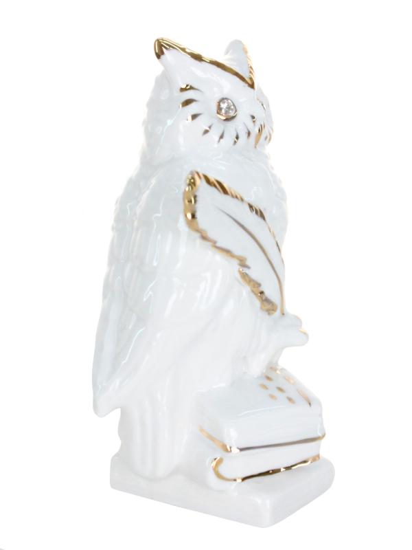 Фигурка "Мудрая сова" фарфор 13 см