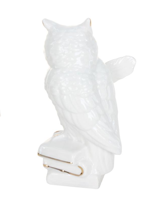 Фигурка "Мудрая сова" фарфор 13 см
