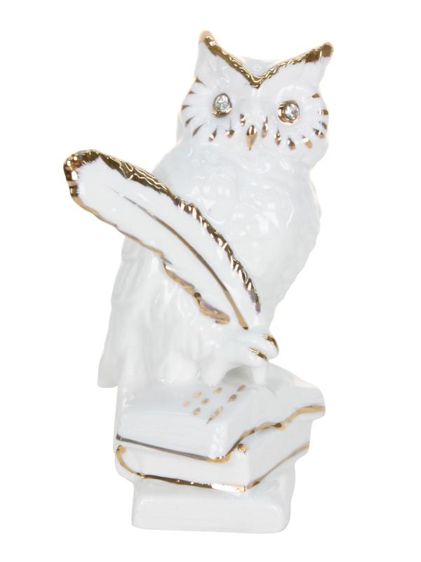 Фигурка "Мудрая сова" фарфор 13 см