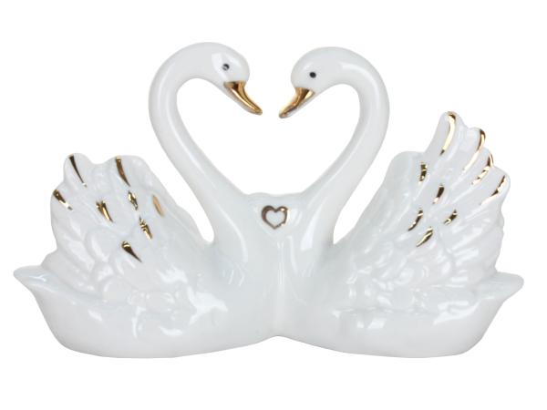 Фигурка "Лебеди" фарфор 9 см