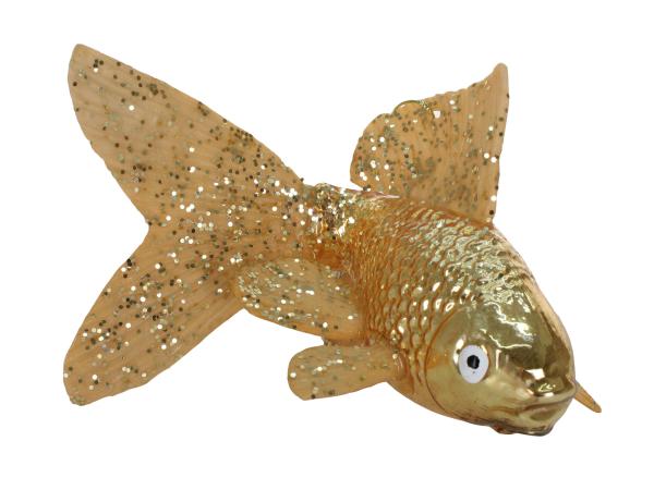 Ёлочная игрушка "Золотая рыбка" 11х7х10 см