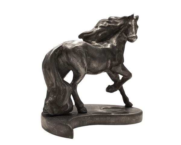 Фигурка Лошадка бегущая Инь, h 5 см, оловянный сплав