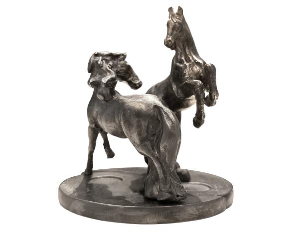 Фигурка Лошадка бегущая Инь, h 5 см, оловянный сплав